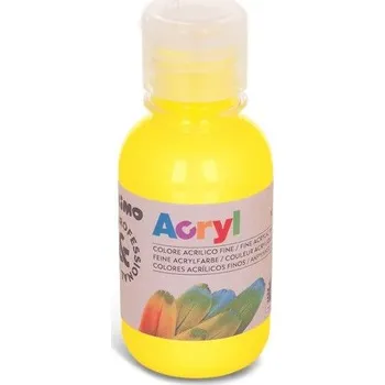 Vodová barva Akrylová barva PRIMO, 125 ml, žlutá
