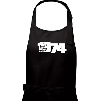Kuchyňská zástěra Husákovo dítě - 1974 - Dámská zástěra na vaření - Univerzální velikost ( Černá )