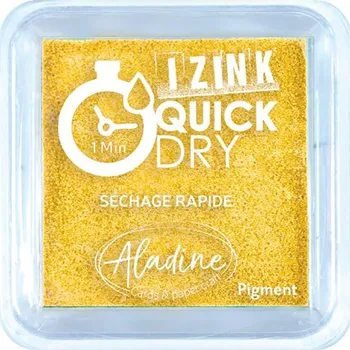 Razítková poduška Razítkovací polštářek Izink Quick Dry, rychle schnoucí - žlutá