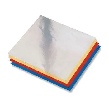 Barevný papír Origami papír z alufolie - 10 × 10 cm, 50 archů