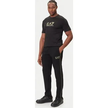 Pánské tričko EA7 Emporio Armani T-Shirt 7M000667 AF13739 UC001 Černá Slim Fit 3XL