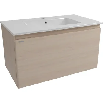 Koupelnová skříňka s umyvadlem Naturel Ancona 80x45x46 cm akácie ANCONA280DV