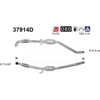 Katalyzátor Katalyzátor AS 37914D