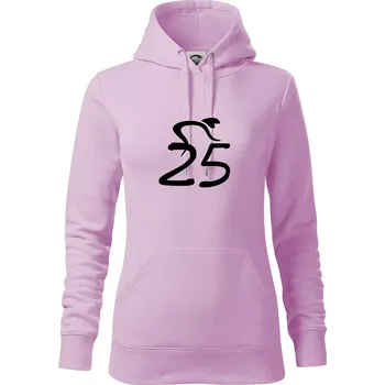 Dámská mikina Cyklista slaví pětadvacítku (25) - Mikina dámská Cape s kapucí - XS ( Orchid )