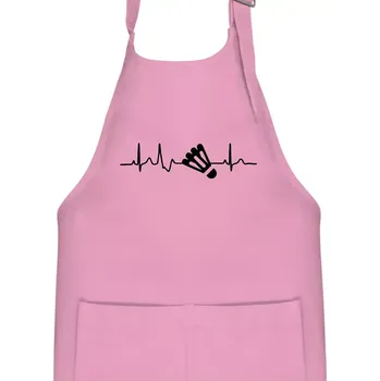 Kuchyňská zástěra EKG Badminton košík - Dětská zástěra na vaření - Univerzální velikost ( Růžová )