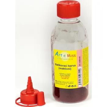 Speciální výtvarná barva Batikovací reaktivní barva RŮŽOVÁ (batika za studena) - 13 g (na 250 ml barvy)