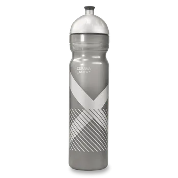 Láhev R&B Zdravá lahev 1,0l - SPORT XO stříbrná + náhradní zátka