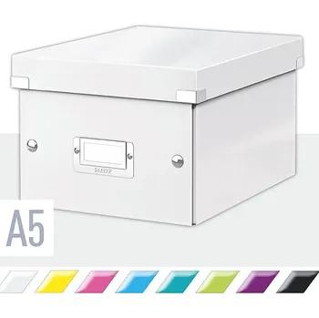 LEITZ WOW Click & Store A5 22 x 16 x 28.2 cm, bílá