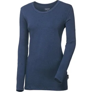 Oblečení a móda triko dlouhé dámské Progress BAMBUS LS ORIGINAL tmavě modré