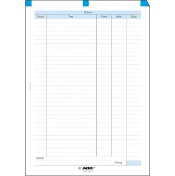 Tiskopis ADK Finance A4 (5 listů)