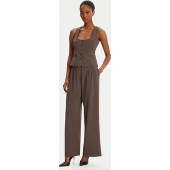 Pánské oblečení Bardot Kalhoty z materiálu Sloane Straight 58620PB3 Hnědá Regular Fit 6