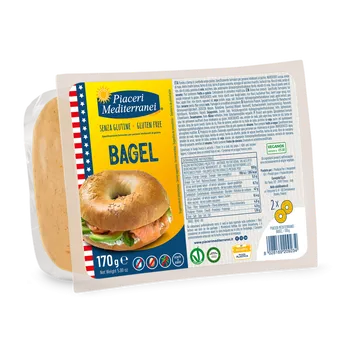Pečivo Piaceri Mediterranei bezlepkový BAGEL 170g (2ks) - Pomozte neplýtvat
