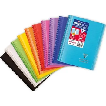 Zápisník Clairefontaine Kroužk. zápisník Koverbook A5, 80 listů, linkovaný