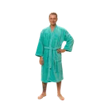 Pánský župan Kimono mikroplyš/bavlna, Tyrkysová M