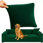 Potah na rohovou pohovku RUHHY zelený 190-230 cm