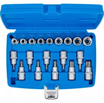 Dílna Sada nástrčných klíčů Torx T30-T70 + E10-E24 19ks BGS B.5100