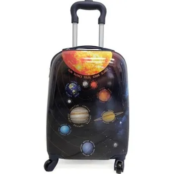 Dětský kufr vysoký na kolečkách, kufr vysoký sluneční soustava