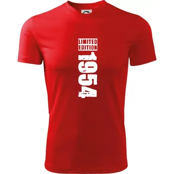 Chlapecké tričko Limited edition 1954 pruh - Dětské triko sportovní (dresovina) - 122 cm/6 let ( Červená )