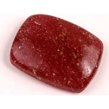 Korálek Kabošon Strawberry quartz č.607 (25x19x6mm)