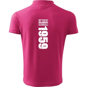 Pánská košile Limited edition 1959 pruh - Polokošile pánská Pique Polo 203 - 3XL ( Purpurová )