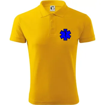 Pánská košile Hvězda samostatná - záchranář / rescue - Polokošile pánská Pique Polo 203 - S ( Žlutá )