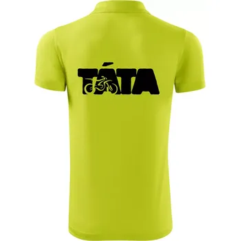Pánská košile Táta nápis - motorka enduro - Polokošile Victory sportovní (dresovina) - 3XL ( Limetková )