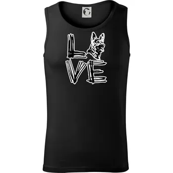 Německý ovčák love - Tílko pánské Core - M ( Černá )