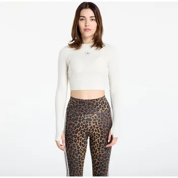 Dámské tričko Tričko adidas By Stella McCartney Training Longsleeve Crop Almond Milk-smc XS