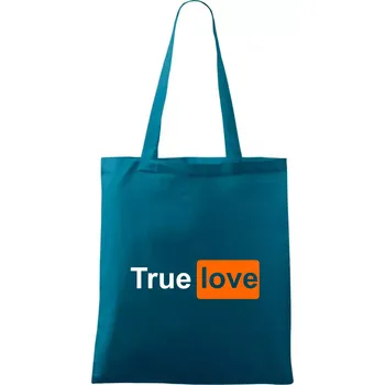 Porn - True Love - Taška bavlněná - 42 x 38 cm ( Petrolejová )