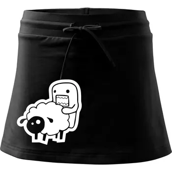 Dámská sukně Sticker ovce - Sportovní sukně - two in one - XL ( Černá )
