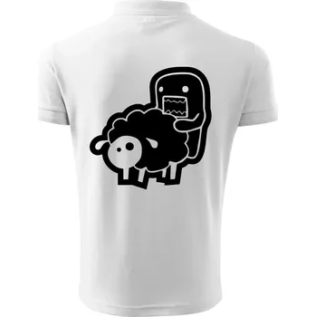 Pánská košile Sticker ovce - Polokošile pánská Pique Polo 203 - 5XL ( Bílá )