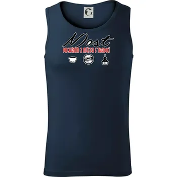 Most město s tradicí - Tílko pánské Core - 2XL ( Námořní modrá (téměř černá) )