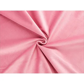 Samet / velvet hladký šíře 280 cm METRÁŽ - 10 (245 g/m²) starorůžová