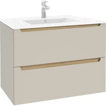 Koupelnová skříňka s umyvadlem Naturel Stilla 80x60x45 cm kašmír mat STILLADK08057U1 - STILLADK08057U1