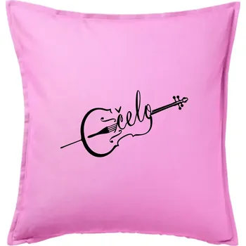 Polštář Čelo nápis - Polštář 50x50 - 50x50 - Pouze potah ( Růžová )