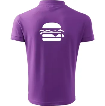 Pánská košile Hamburger ikona - Polokošile pánská Pique Polo 203 - 5XL ( Fialová )