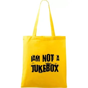 Iam not a jukebox - na prsou - Taška bavlněná - 42 x 38 cm ( Žlutá )