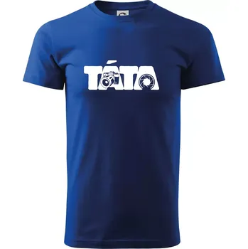 Pánské tričko Táta nápis - fotograf - Triko extra velké (5-8XL) - 8XL ( Královská modrá )