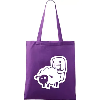 Sticker ovce - Taška bavlněná - 42 x 38 cm ( Fialová )