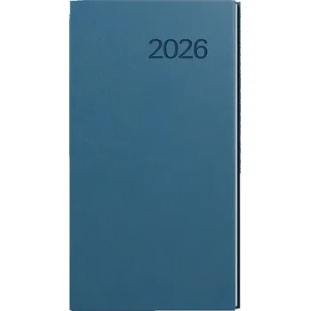 Diář Baloušek, s.r.o. TÝDENNÍ KAPESNÍ DIÁŘ - JAKUB - PETROLEJOVÁ - 2026 - JEMNÝ MATERIÁL VIVELLA