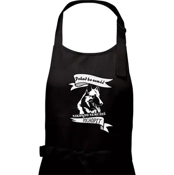 Kuchyňská zástěra Německý ovčák - pokud ho nemáš nepochopíš - Pánská zástěra na vaření - Univerzální velikost ( Černá )