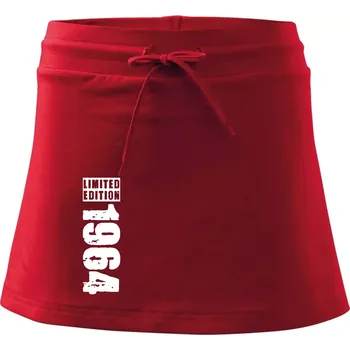 Dámská sukně Limited edition 1964 pruh - Sportovní sukně - two in one - M ( Červená )