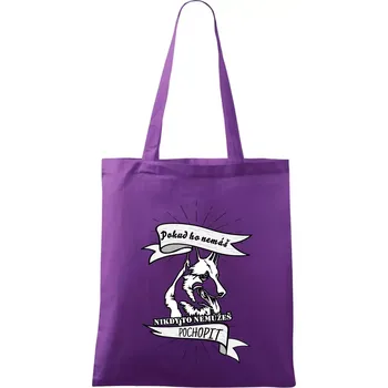 Německý ovčák - pokud ho nemáš nepochopíš - Taška bavlněná - 42 x 38 cm ( Fialová )