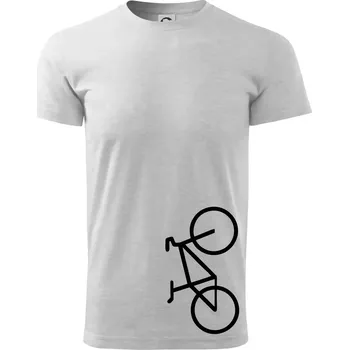 Pánské tričko Kolo na výšku - Triko extra velké (5-8XL) - 8XL ( Světlešedý Melír )