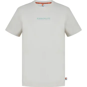 Pánské tričko SoulCal Graphic Print T-Shirt Men’s Ecru Central XL