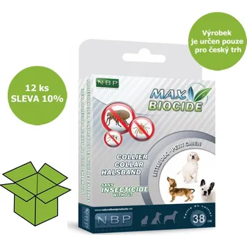 Antiparazitikum pro psa Max Biocide Collar Dog repelentní obojek, pes 38 cm (12 ks) SLEVA 10 % !CZ!