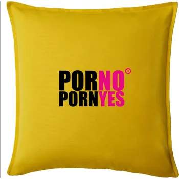 Polštář PornYes - Polštář 50x50 - 50x50 - Pouze potah ( Žlutá )