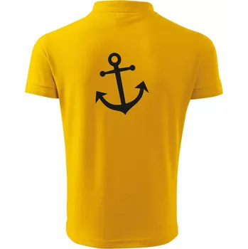 Pánská košile Kotva - Polokošile pánská Pique Polo 203 - XL ( Žlutá )