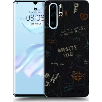 Pouzdro na mobilní telefon Picasee silikonový průhledný obal pro Huawei P30 Pro - CONFESSION