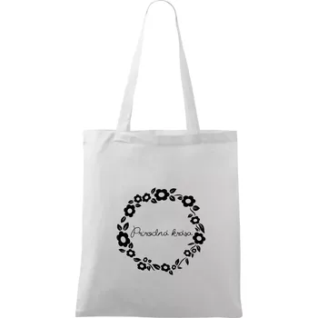 Přírodní krása - Taška bavlněná - 42 x 38 cm ( Bílá )